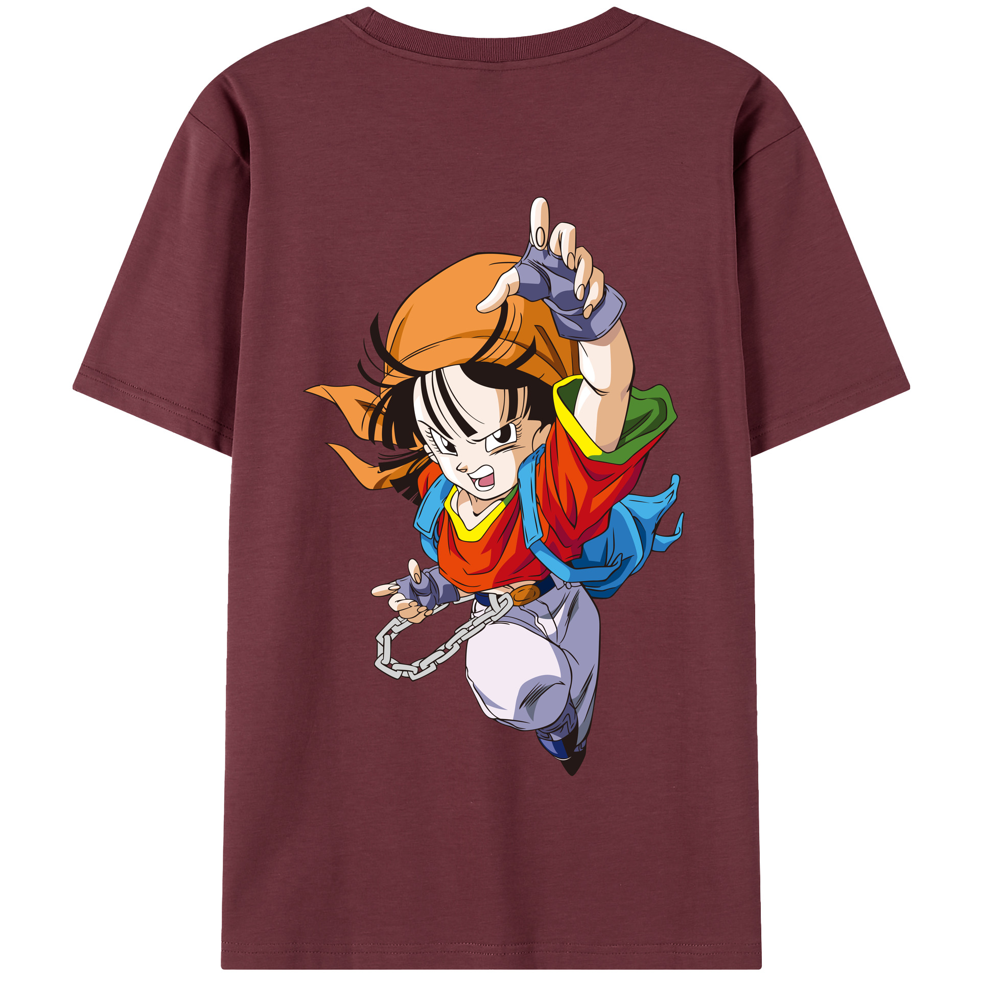 （画像用） ドラゴンボール パン DRAGON BALL Pan 綿100％半袖Tシャツ（背面プリント）